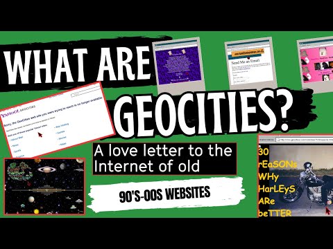 What Are Geocities? Check Out These Interesting Websites From The 90's And 2000's