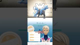 背景を添えるだけ…。2日目激熱キュレム、ネクロズマ👿大いなる軌跡🐉✨#ポケモンgo #pokemongo #pokemongoshorts
