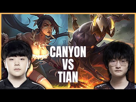 DK CANYON NIDALEE VS FPX TIAN LEE SIN JUNGLE - PATCH 11.19