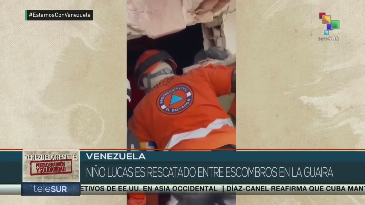 Rescates de niños y personas este sábado y domingo en estado La Guaira tras terremoto, 28 junio 2026