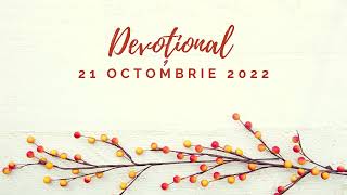 ÎNTÂIUL NĂSCUT AL CERULUI | Devoțional | 21 octombrie 2022