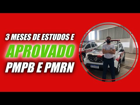 Como passei na PMPB - 3 meses de estudos