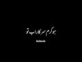 Ho Karam Sarkar Ab To ️ Black Screen Status Whatsapp Status Urdu Lyrics