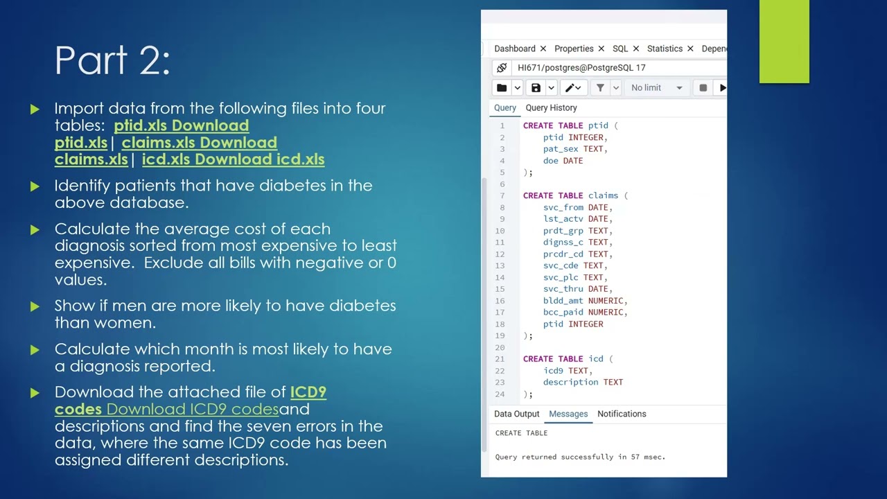 Teach One Module 5 Presentation -- Health Data Assignment