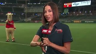 Blooper interrupts Meterologist Ella Dorsey's forecast