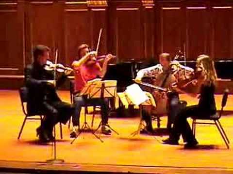 St. Lawrence String Quartet rehearsal at Jordan Hall, Boston