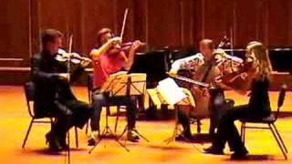 St. Lawrence String Quartet rehearsal at Jordan Hall, Boston