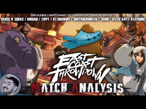 Goldlewis and Bridget in Top 8 | East Coast Throwdown Match Analysis (Guilty Gear Strive)