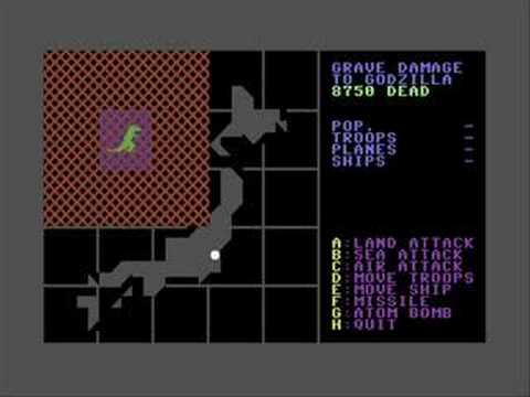 Obscure Game Theater - Godzilla - C64 (RE: Playitbogart's!)