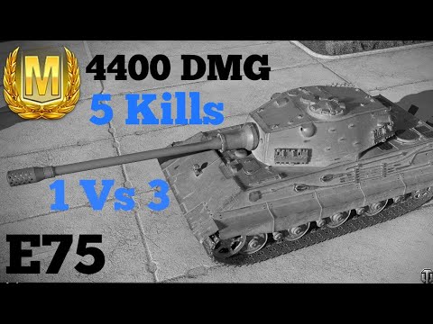 E75 World Of Tanks Blitz Mastery Gameplay ||4400 Dmg || 5 Kills || 1vs3