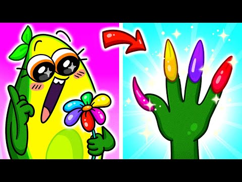 LONG NAILS Struggles 💅 FUNNY Girl Problems by Avocado Couple