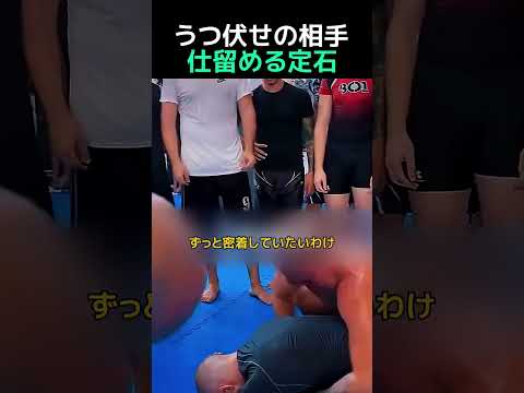 うつ伏せの相手 仕留める定石