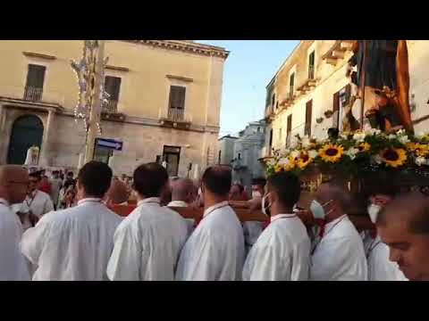 Processione di San Rocco a Ruvo di Puglia 2022 - Uscita della statua