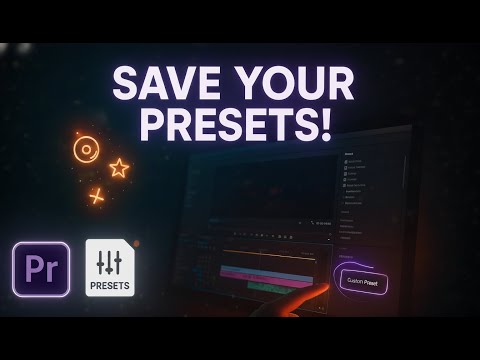How To CREATE and SAVE Presets in Premiere Pro (Super Easy Tutorial!)