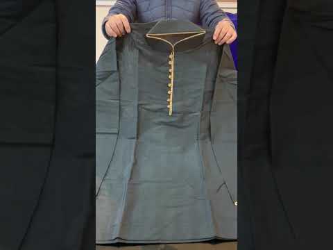 Silk men embroidered kurta, adult