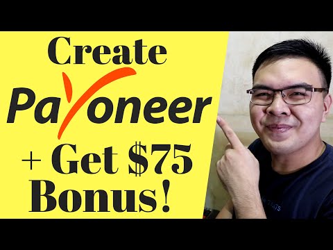 How to Create Payoneer account Philippines + Free 75$ Bonus (Updated) Video
