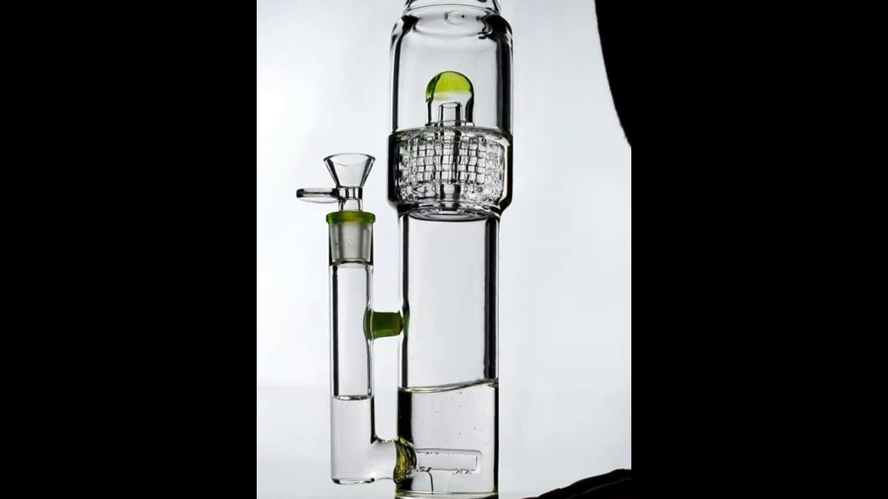 Stack Bubbles Inline to Stero Matrix Water Pipe (Clear) video thumbnail