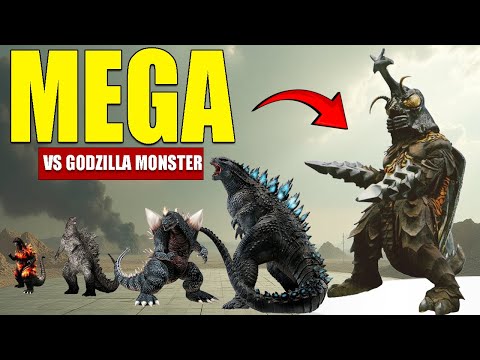 Megalon VS Godzilla Monsters | 3D Monster Size Comparison 2025