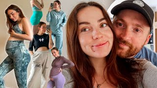 HUGE new in gymshark haul (18 outfits!!) + pregnancy and house update 💛