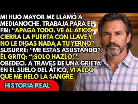 Mi hijo mayor me llamó a medianoche (trabaja para el FBI): “Escóndete en el ático. Ahora.”