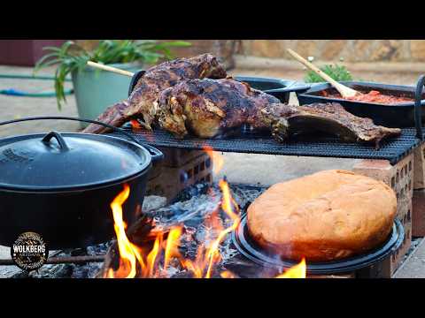 THANK YOU! | 50k Subscribers Braai Special | ½ a Lamb on the braai | Braaibroodjies | Fire cooking