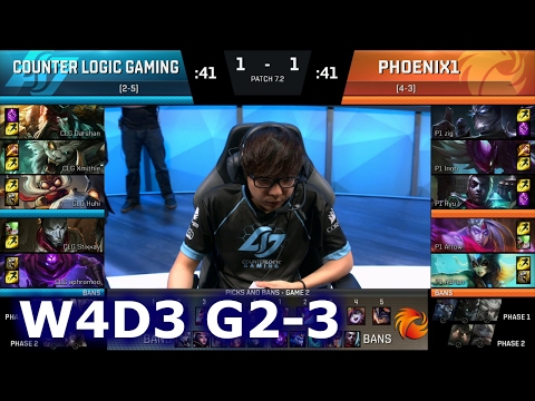 CLG vs Phoenix1 Game 3 | S7 NA LCS Spring 2017 Week 4 Day 3 | CLG vs P1 G3 W4D3 1080p
