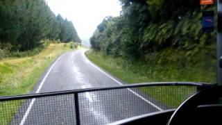 preview picture of video 'Tirau to Mokai SH1 New Zealand onboard b train Truck'