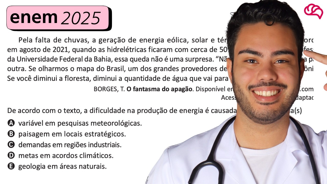 Resolução em Vídeo — Questão 59 ENEM 2025