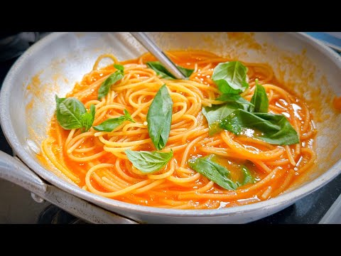 フレッシュトマトのパスタ（スパゲッティ・アル・ポモドーロ）