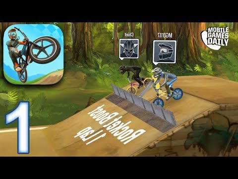MAD SKILLS BMX 2 Gameplay Walkthrough Part 1 - Forest Tracks (iOS Android)