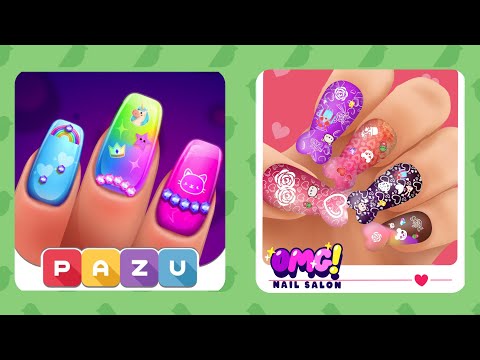 Get your nails done on the Girls Nail Salon - Kids Game - YouTube