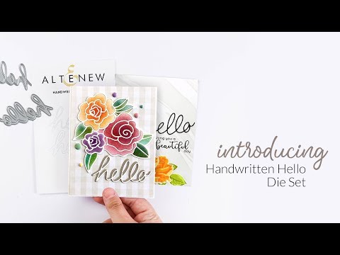 Everything You Need to Know About Altenew Handwritten Hello Die Set!!