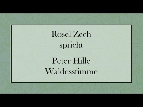 Peter Hille „Waldesstimme“