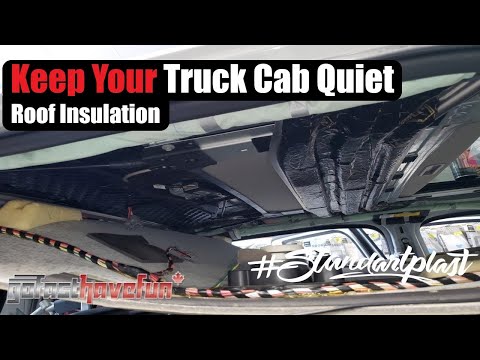 Keep Your RAM Pickup Truck Cab Quiet by Sound Deadening the roof (STP Canada Review) | AnthonyJ350