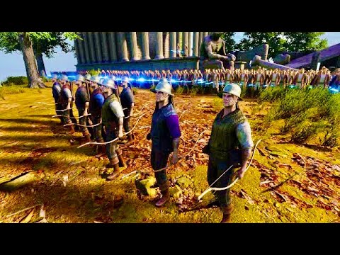 RAIN OF ARROWS FROM MT OLYMPUS 12 FULLAUTO ARCHERS, 1600 JEDI VS 500,000 HEAVY KNIGHTS & Mongolian