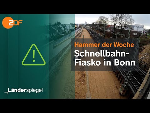Hammer of the Week - High-speed rail fiasco in Bonn | Hammer of the Week from January 14, 2023 | ZDF