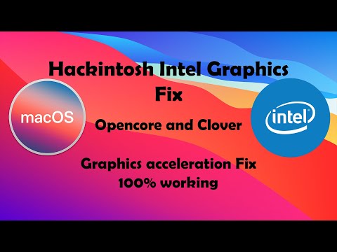 Hackintosh Intel Graphics Fix 100% working Opencore & Clover