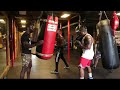 IFBB Pro Bodybuilder Doing Boxing Drills