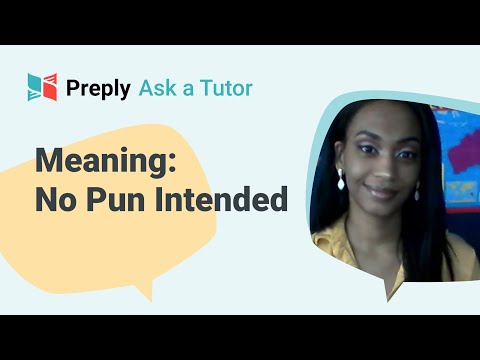 How Can I Understand No Pun Intended English Preply