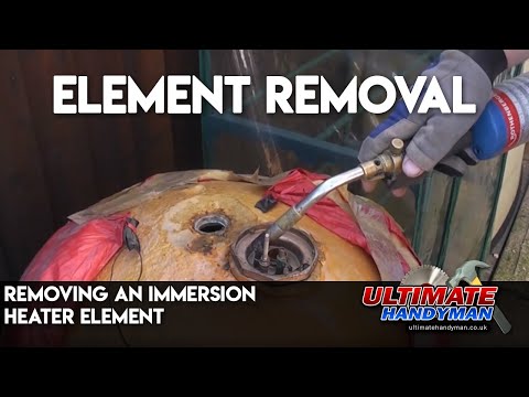 Removing an immersion heater element