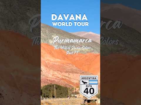 Ruta 40 - Purmamarca (Jujuy). The stunning “Cerro de los Siete Colores” (Hill of Seven Colours)