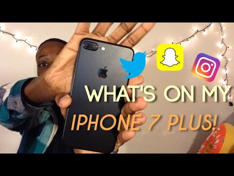 What's On My IPhone 7 PLUS! || Matte Black