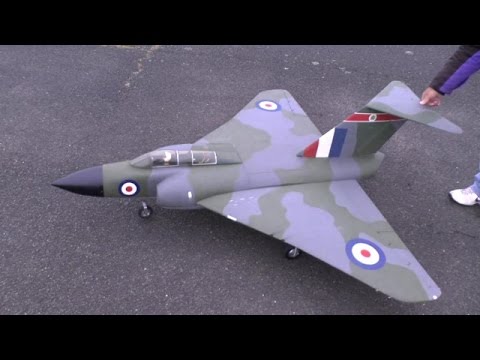 RC GLOSTER JAVELIN TEST FLOWN BY ALI MACHINCHY AT EX RAF TIBENHAM AIRBASE - 2014