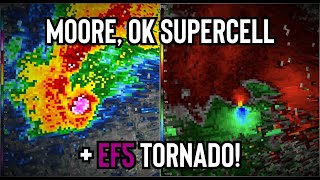 Moore, OK Supercell Radar Loop - EF5 Tornado!