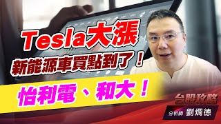 Tesla大漲，新能源車買點到了！怡利電、和大！｜台股攻略｜劉烱德 (圖)