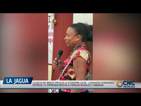 LA JAGUA DE IBIRICO IMPULSA LA ECONOMÍA LOCAL LEONARDO HERNÁNDEZ ENTREGA 72 EMPRENDIMIENTOS A FAMILI