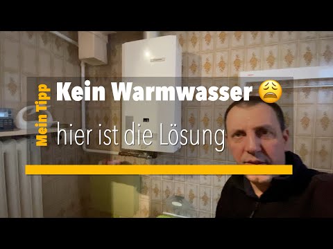 No hot water. Here is a solution