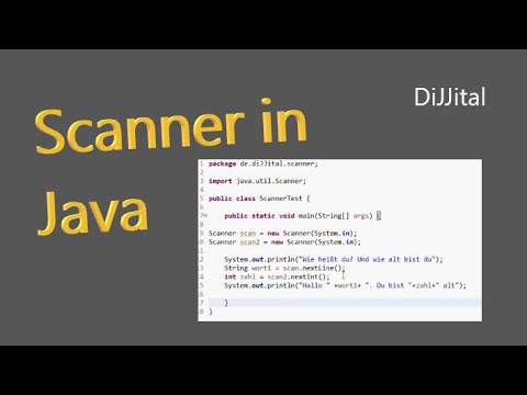 Scanner in Java programieren | DiJJital | [Deutsch German]