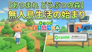 【あつまれ　どうぶつの森】無人島生活の始まり