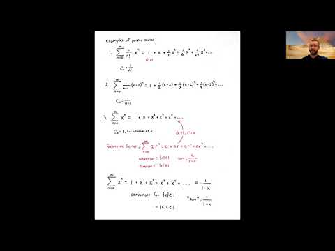 Power Series, part 1 (Calculus 2, Lecture 18)